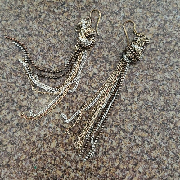 Knotted 3-color Earrings - Picture 1 of 1